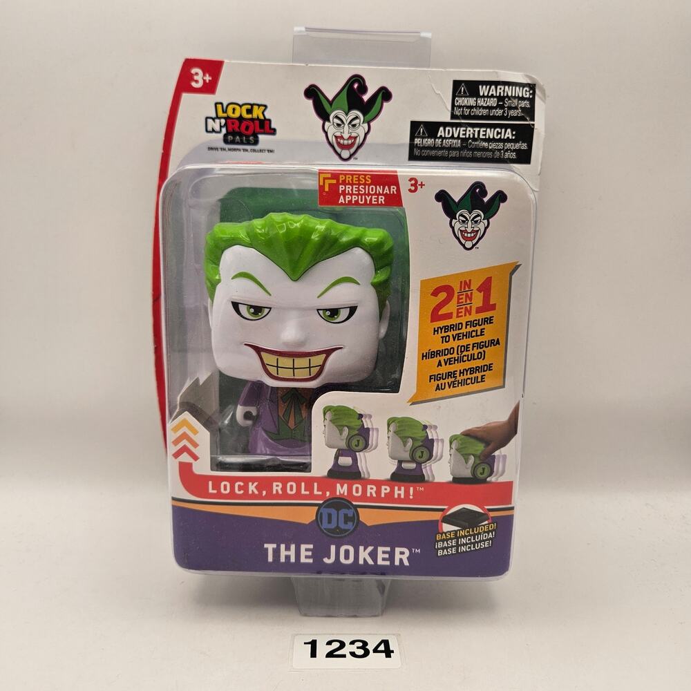 LOCK N' PALS 2 IN 1 HYBRID FIGURE VEHICLE COLLECTOR ITEM DC "THE JOKER"